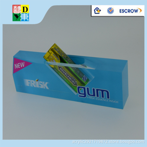 Clear Chewing gum acrylic display stand